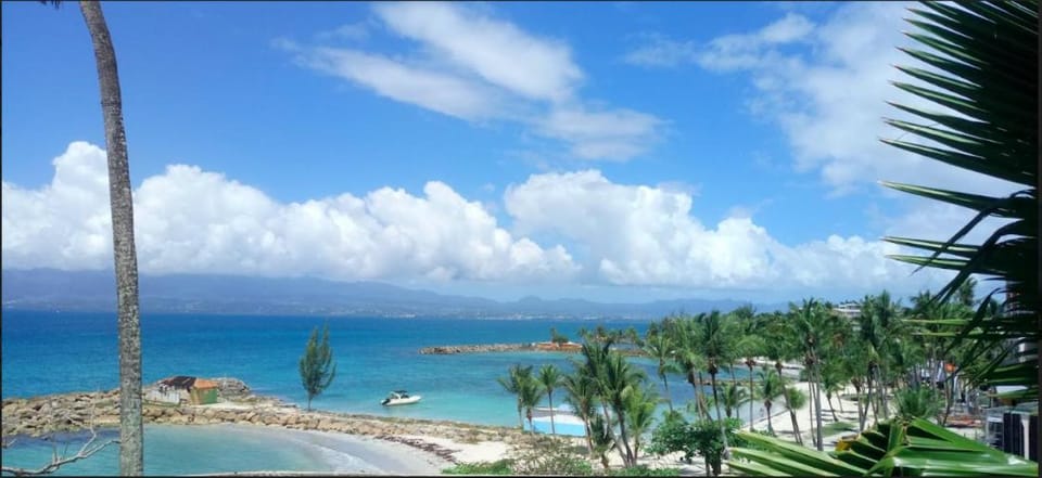 F1 vue mer, accès plage, en centre-ville Apartment in Le Gosier
