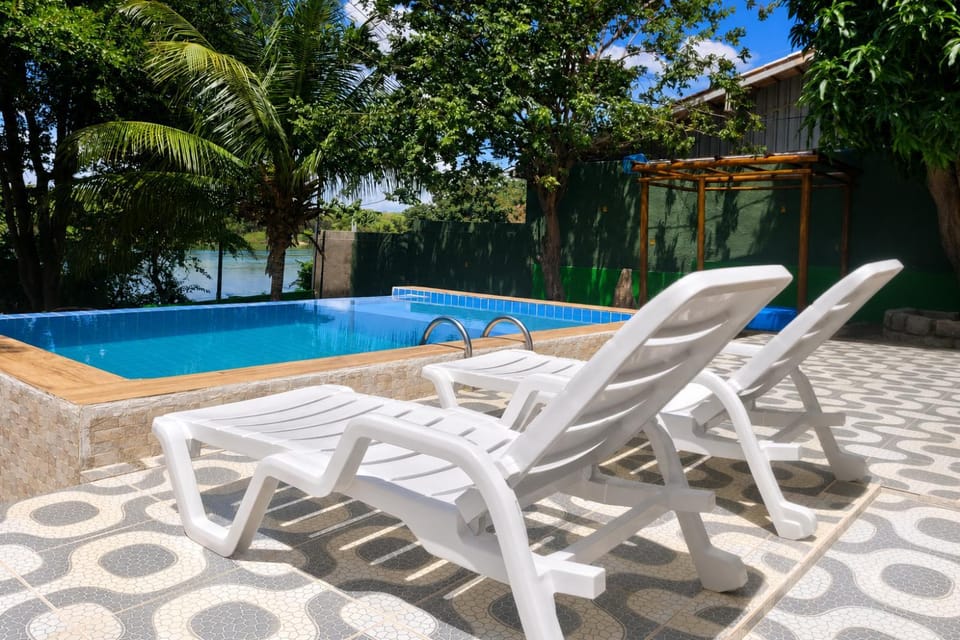 Pool view, Swimming pool, sunbed