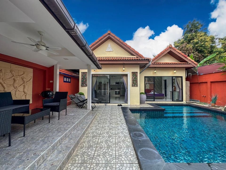 Property building, Seating area, Swimming pool