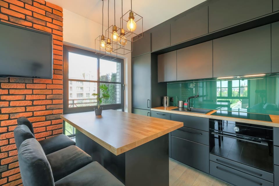 Apartament Gdańsk Śródmieście z widokiem na Motławę Apartment in Gdansk