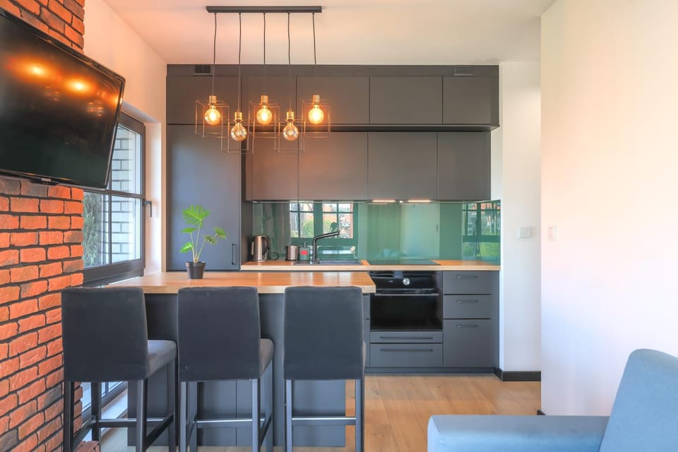 Apartament Gdańsk Śródmieście z widokiem na Motławę Apartment in Gdansk