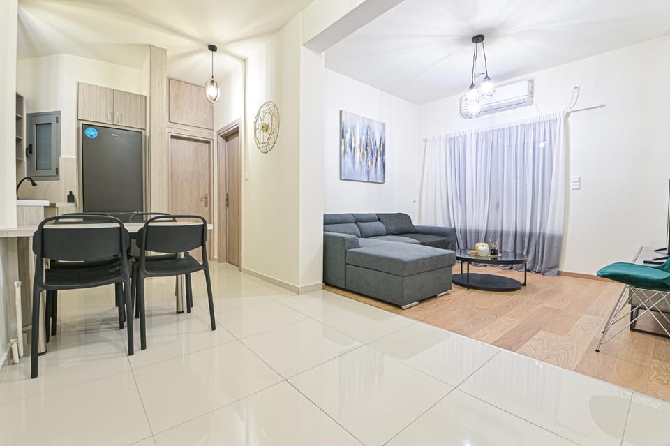 Living room, Seating area, Dining area, air conditioner
