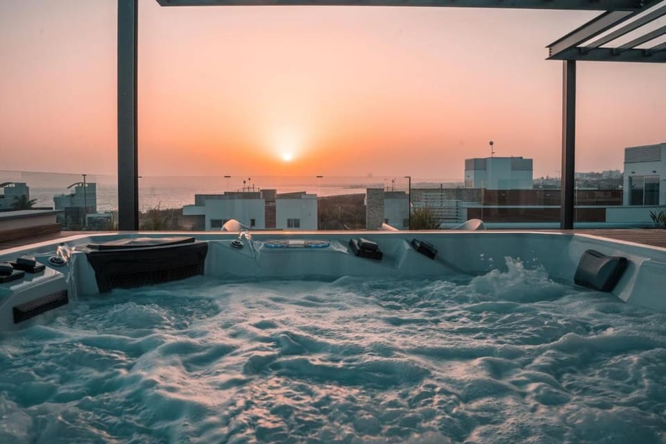 Hot Tub, Sunset