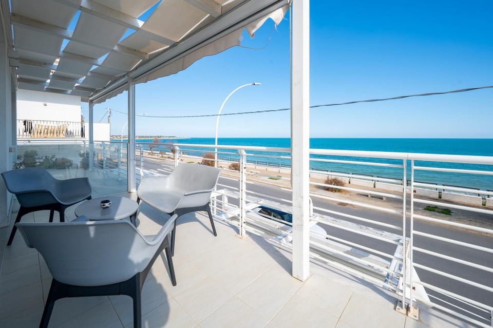 Patio, Day, View (from property/room), Balcony/Terrace, Beach, Sea view