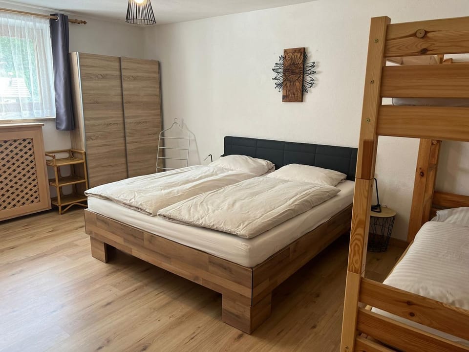 Property building, Living room, Bedroom