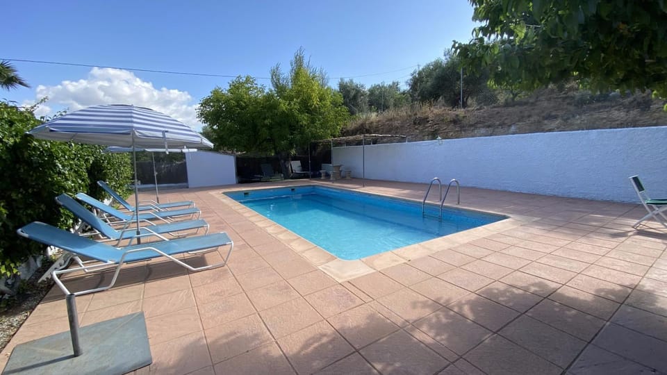 Property building, Living room, Swimming pool