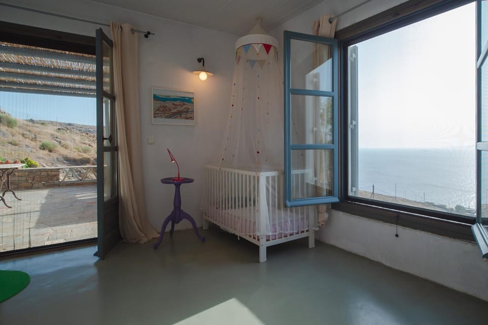 Natural landscape, Balcony/Terrace, Bedroom, Sea view, cot