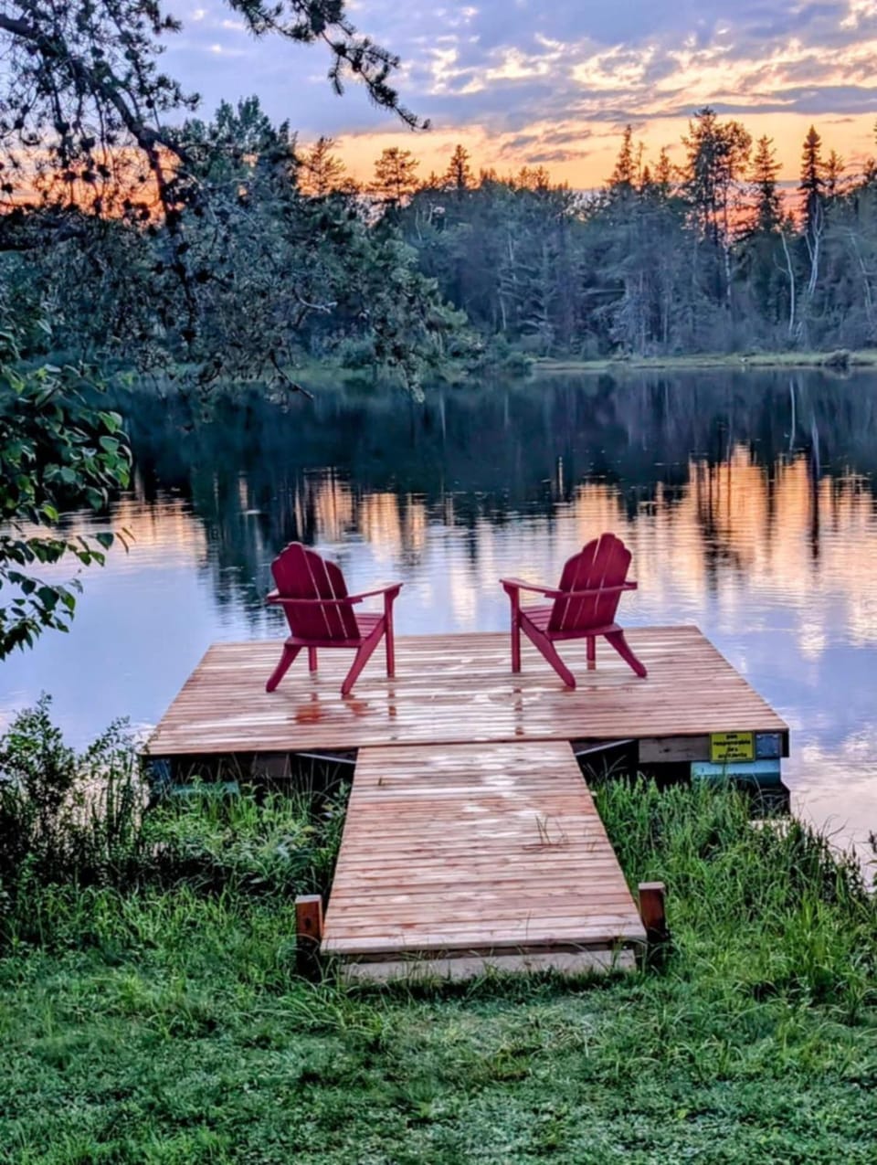 Natural landscape, Lake view, Sunset