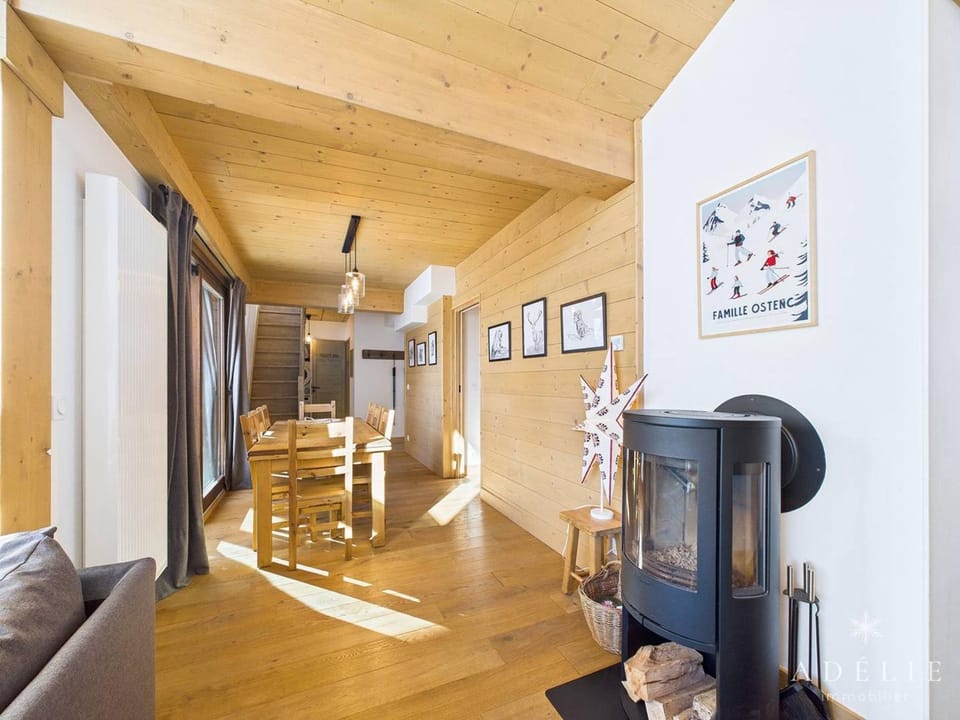 Superbe Apt 5P au Centre, 200m des Pistes, 3 SDB, Mezzanine, Balcon Sud, Parking, WiFi - FR-1-398-656 Apartment in Montvalezan