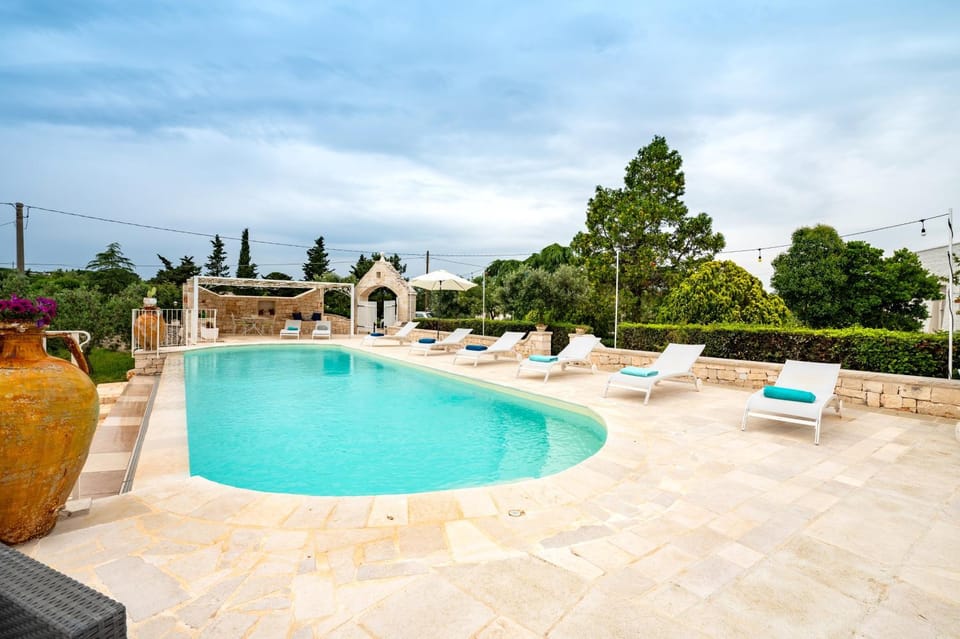 Property building, Living room, Swimming pool