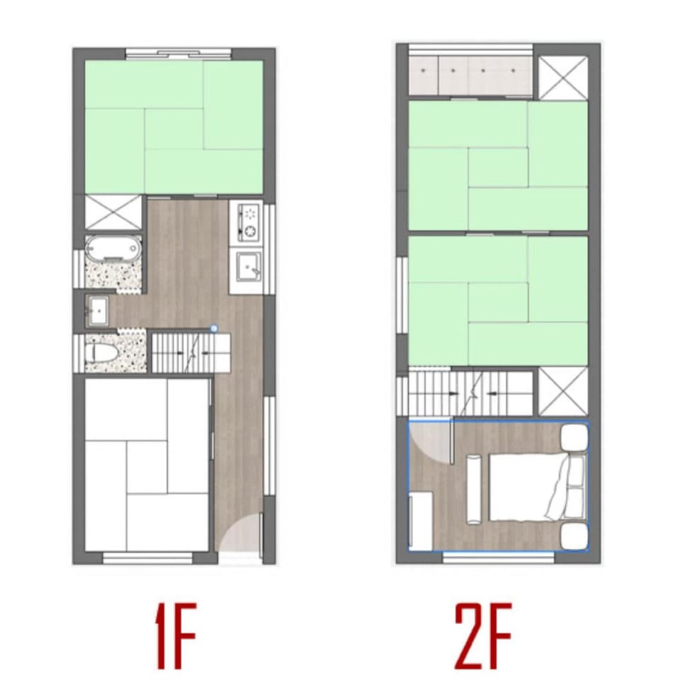 Osaka KAYA Traditional Tatami house 2-6 ppl near station and park direct to KIX airport House in Osaka