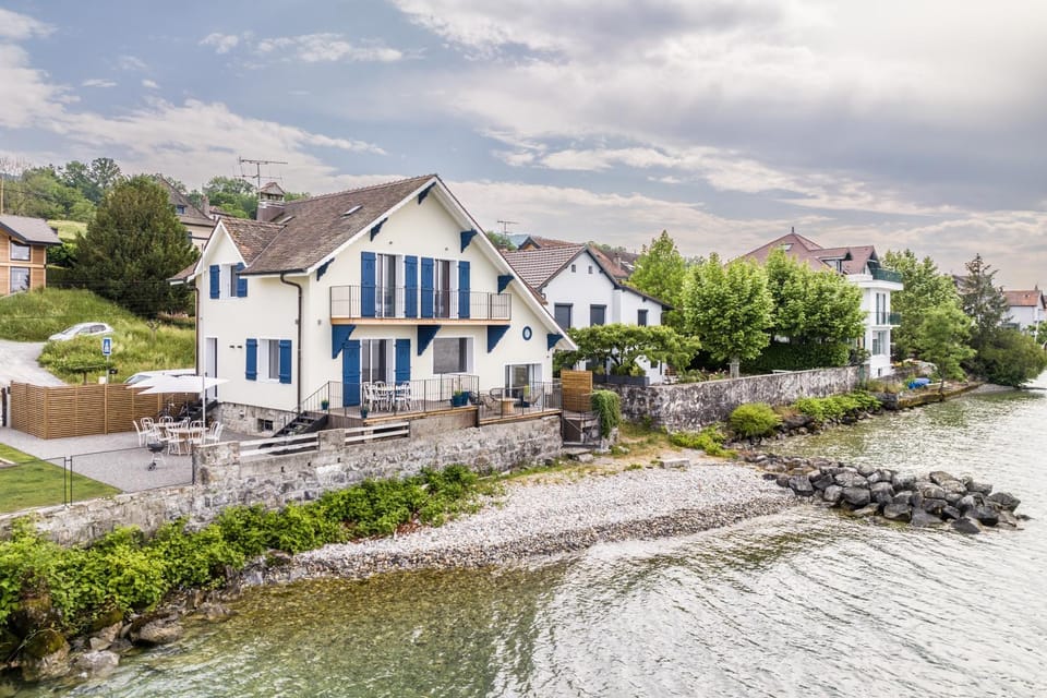Property building, Beach, Lake view