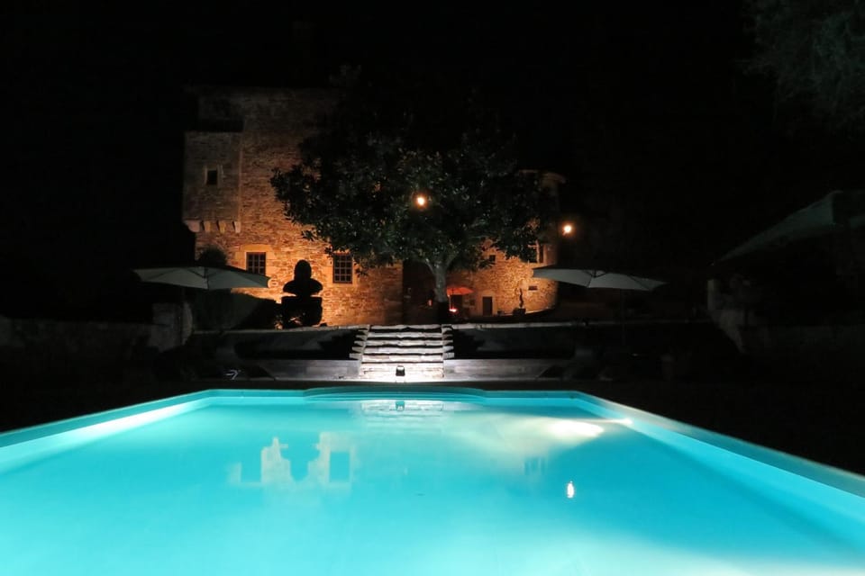 Night, Swimming pool