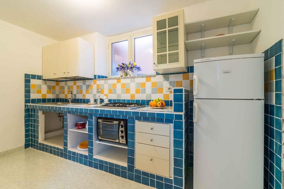 Kitchen or kitchenette, microwave