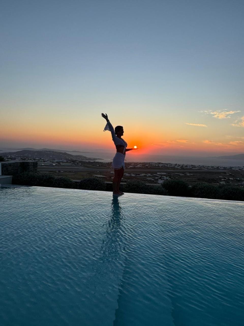 Natural landscape, Pool view, Sea view, Swimming pool, Sunset