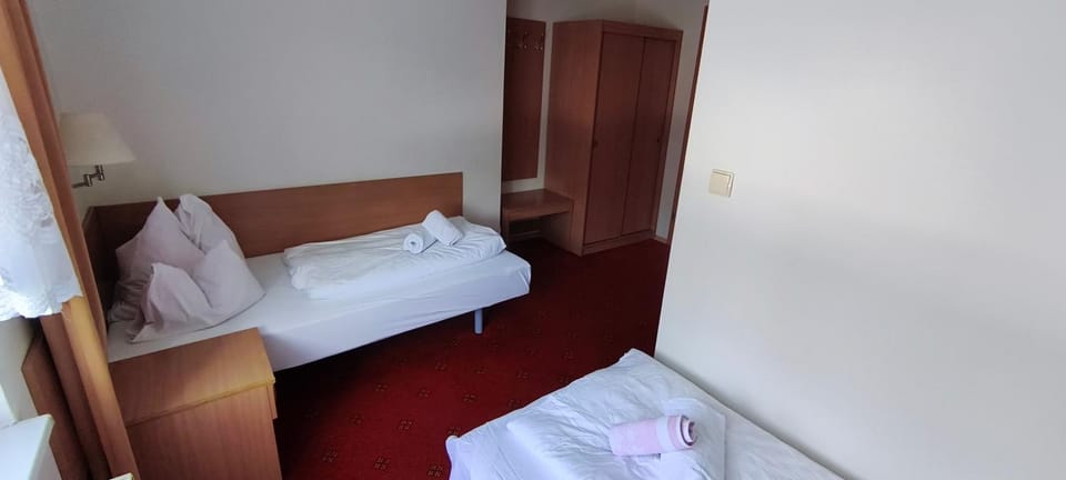Bed, Photo of the whole room, Bedroom, towels, wardrobe