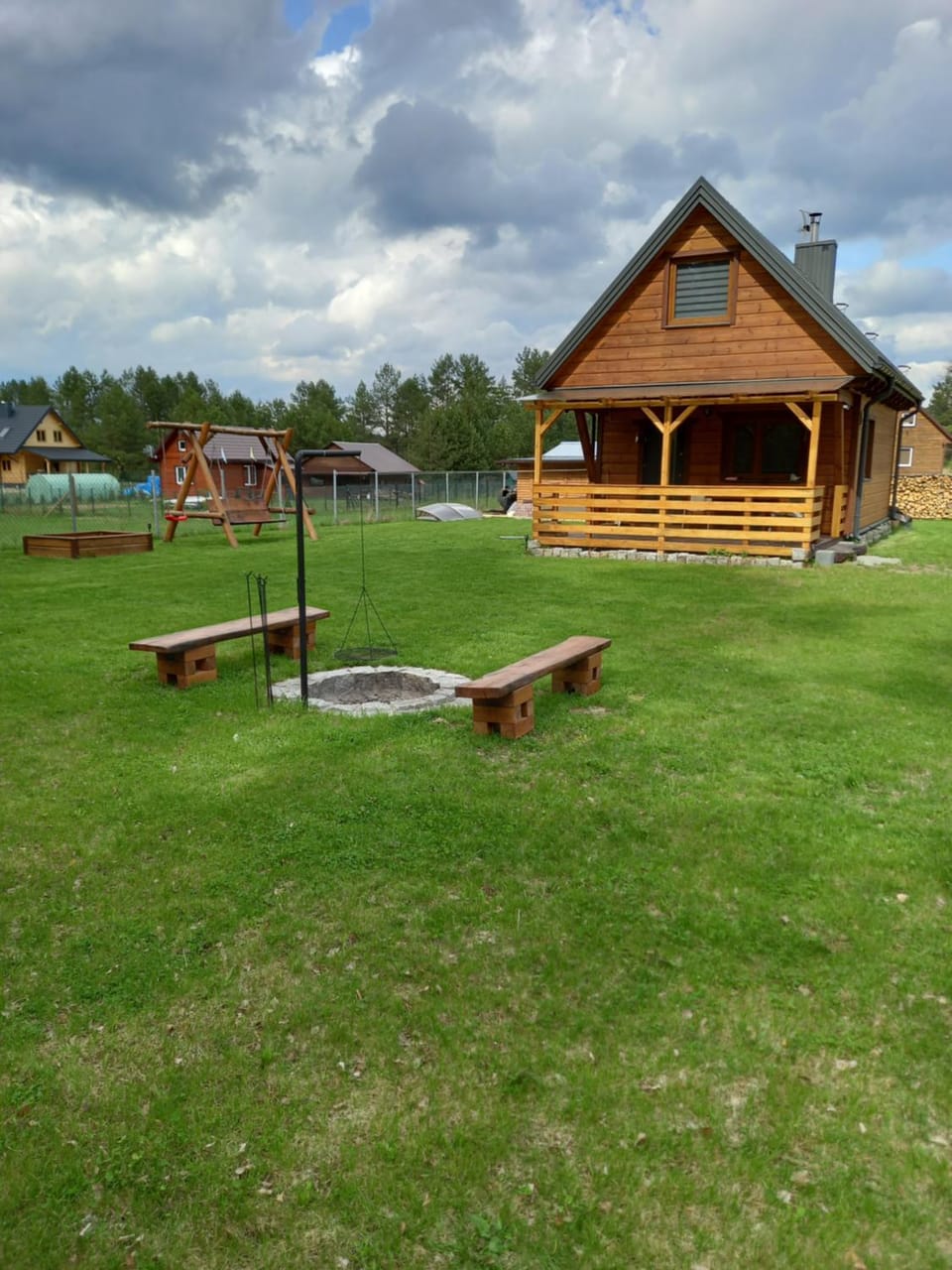 Spring, Day, Natural landscape, Children play ground, Garden, Garden view