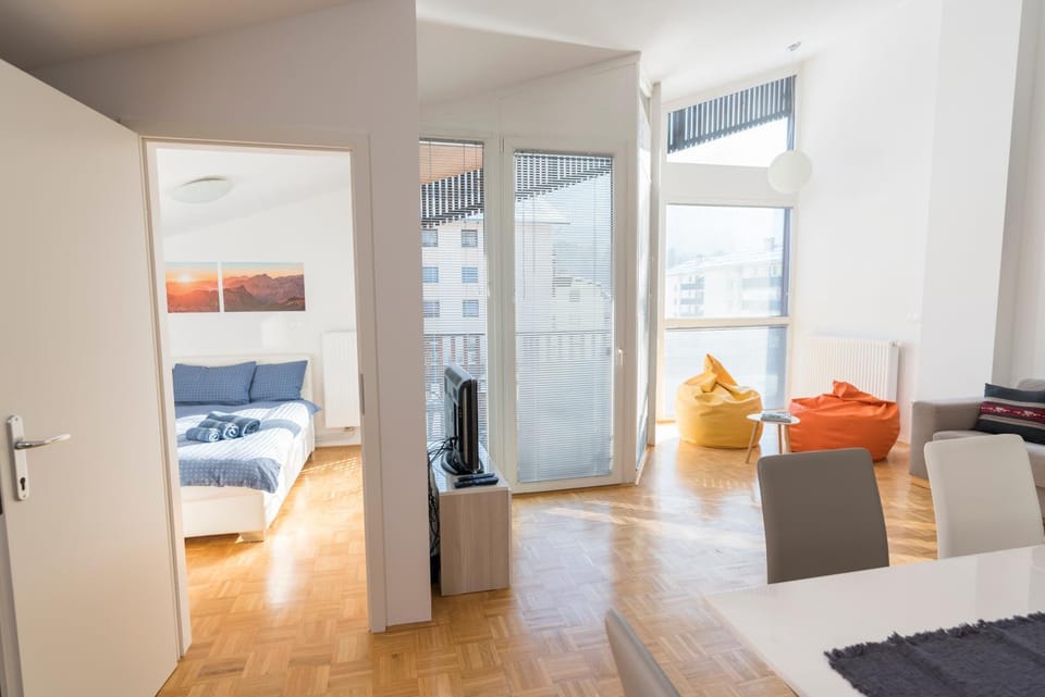 Bed, Living room, Bedroom
