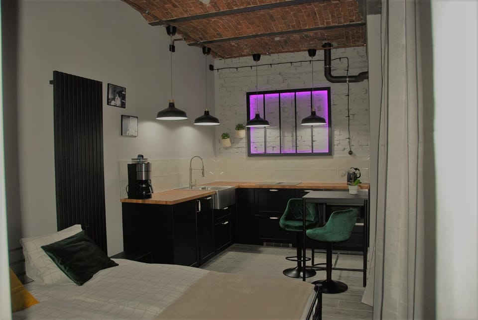 Bed, Kitchen or kitchenette, Living room, minibar, kitchen