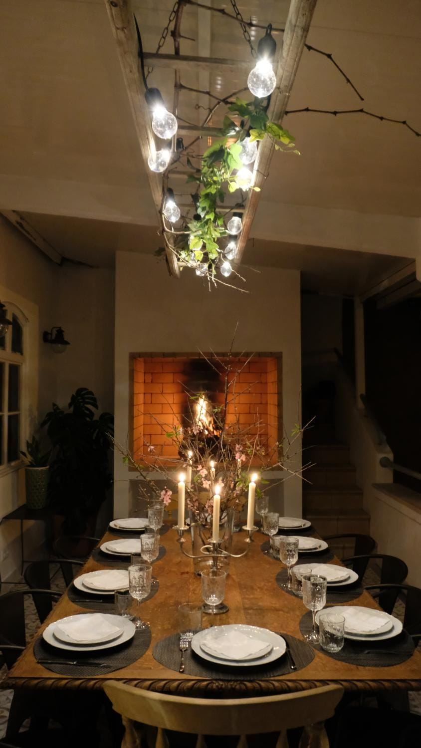 Patio, Dining area, Inner courtyard view, flat iron