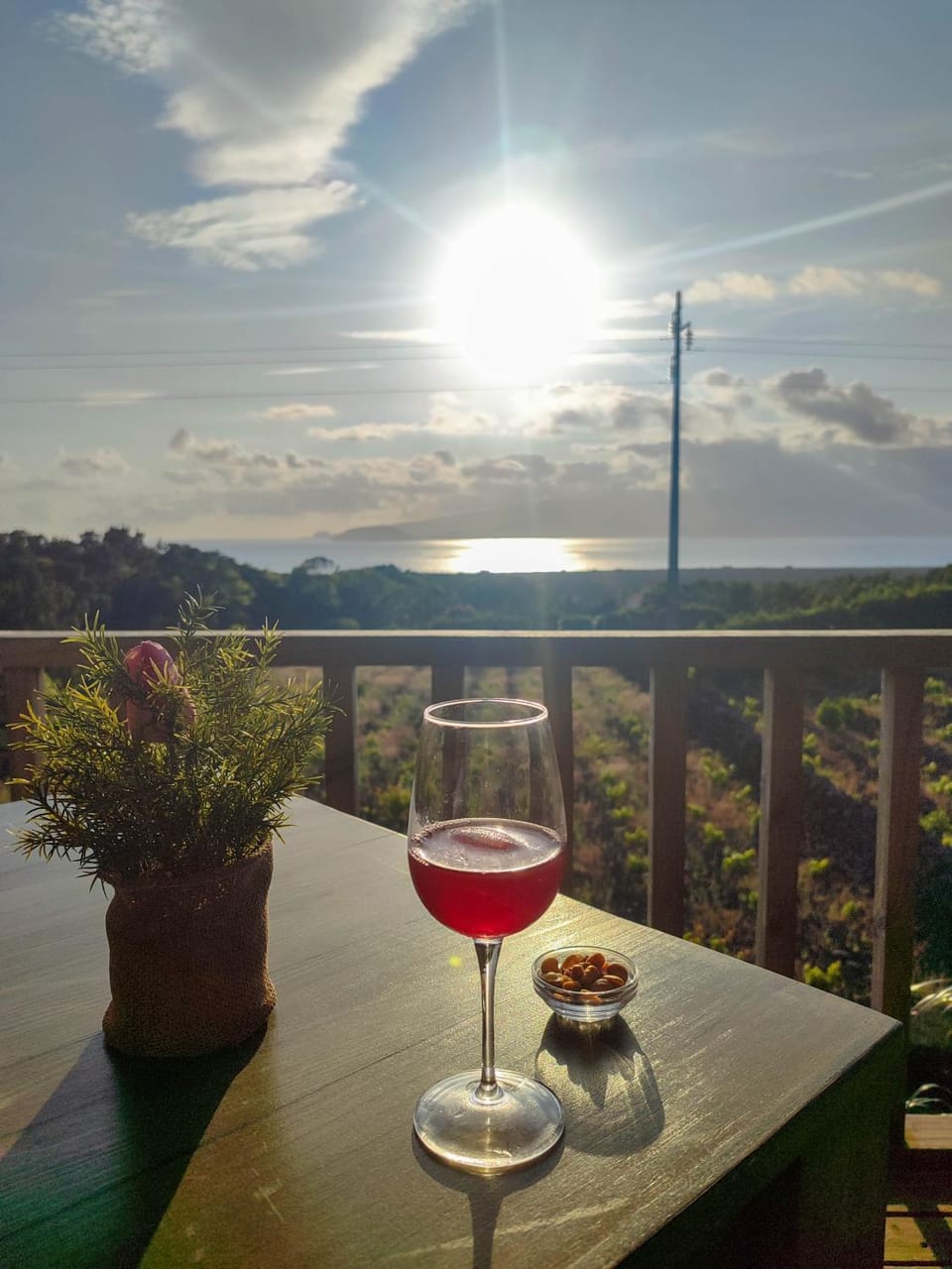 Natural landscape, Balcony/Terrace, Dining area, Sea view