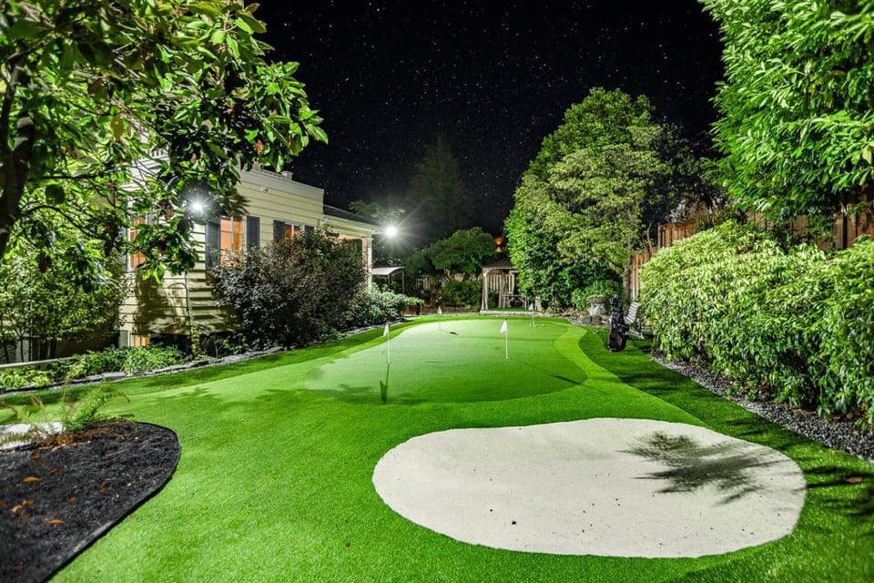 Night, Golfcourse, Minigolf, Garden view