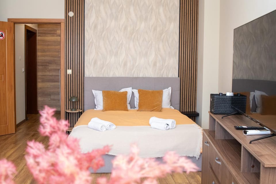 Bed, TV and multimedia, Photo of the whole room, Bedroom, towels, wardrobe