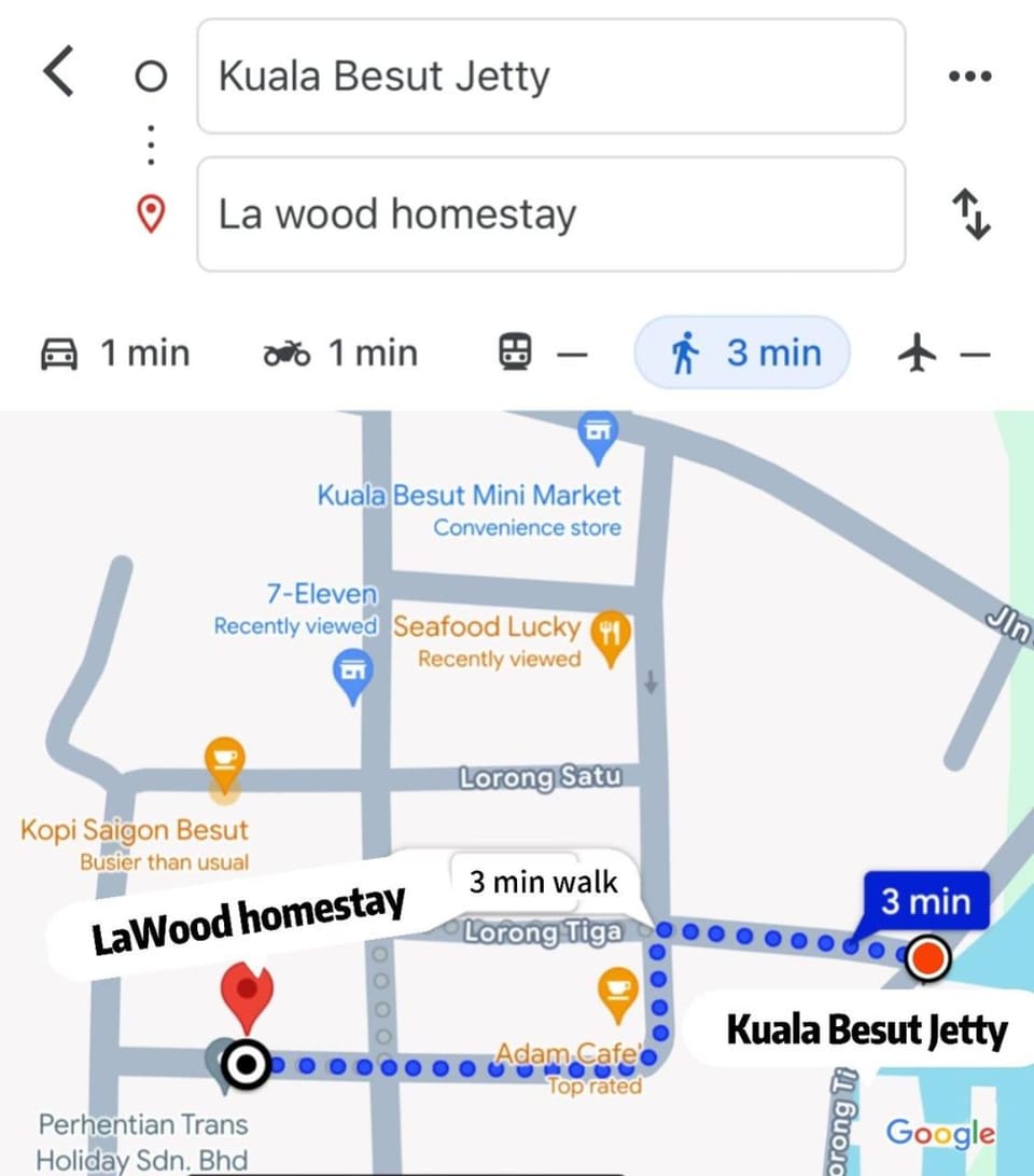 JETTY TRANSIT La Wood Homestay Vacation rental in Besut