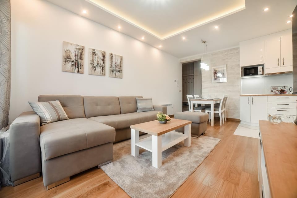 Kitchen or kitchenette, Living room, Seating area, Dining area, minibar, pet friendly, stove