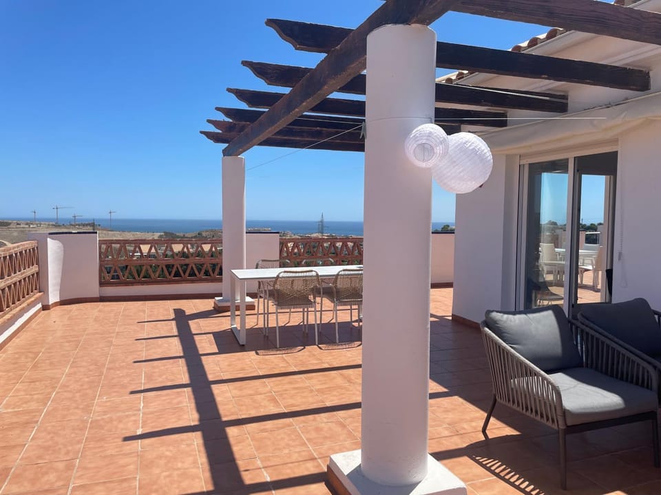 View (from property/room), Balcony/Terrace, Balcony/Terrace, Seating area, Sea view