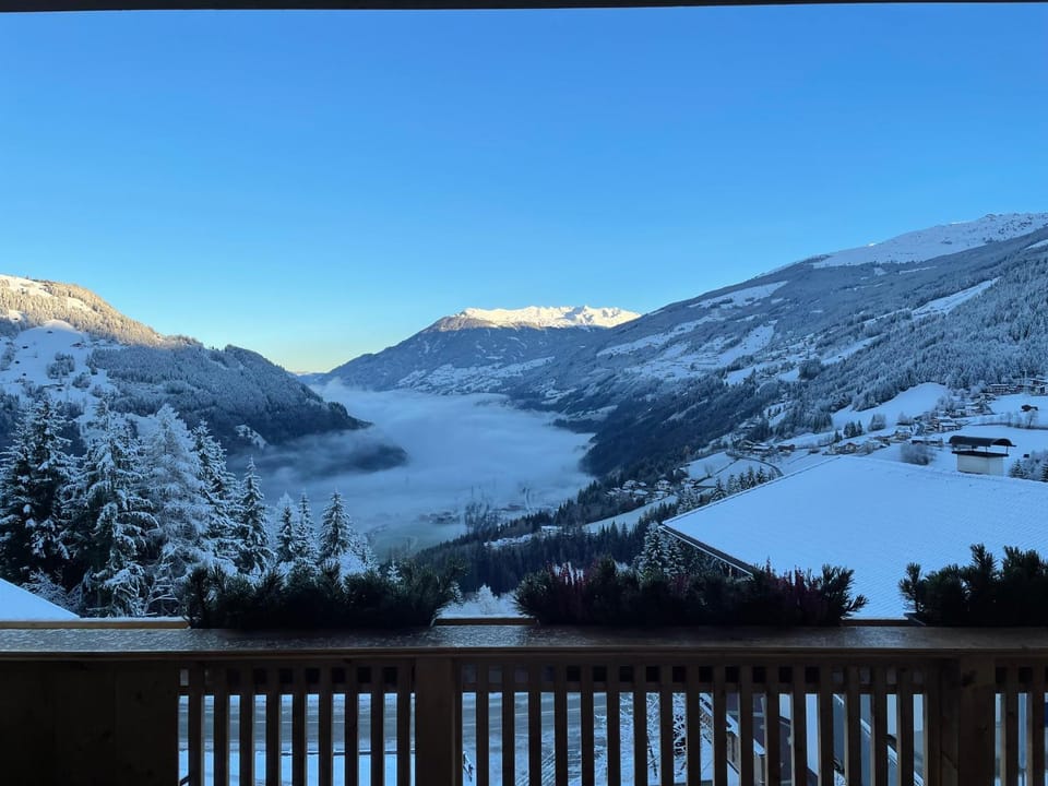 Natural landscape, Winter, Mountain view
