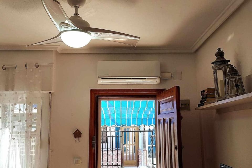 fireplace, air conditioner