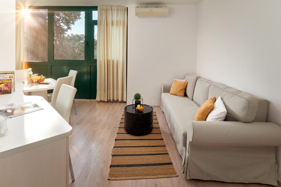Living room, Seating area, Dining area, air conditioner