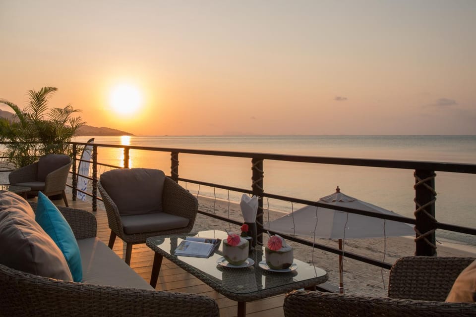Absolute Beachfront Pool Villa with Rooftop Lounge & Sunset Views Villa in Ko Samui