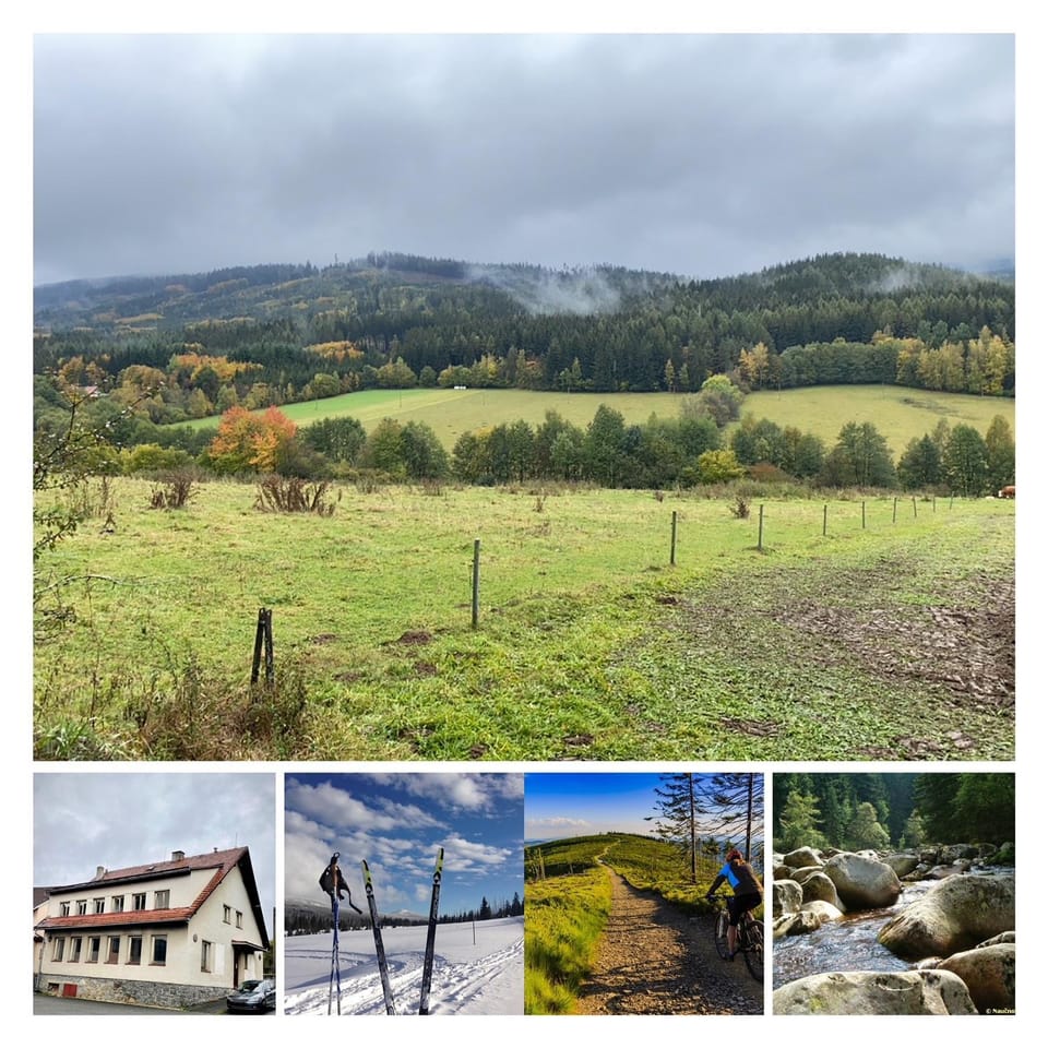 Property building, Natural landscape, Mountain view