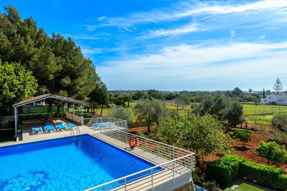Property building, Living room, Swimming pool