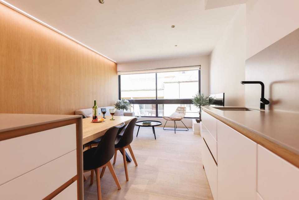 Living room, Dining area, kitchen