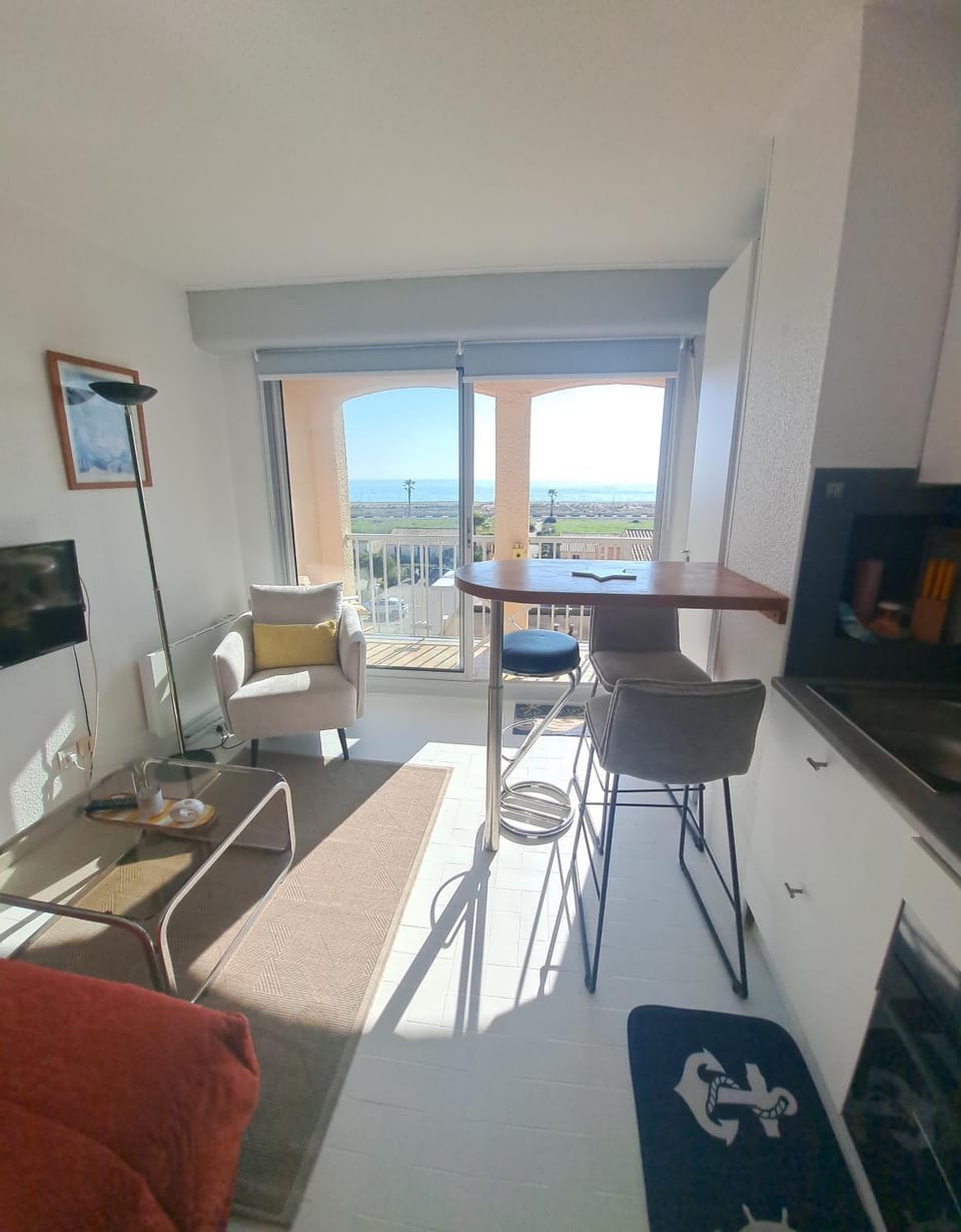 Barcarès résidence calme plage accès direct studio agréable et frais 4 couchages disponible du 21 août à fin sept Apartment in Le Barcarès