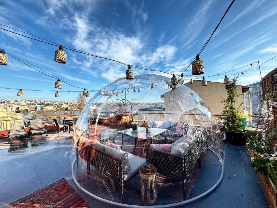 Waterfront Apartment by the Tram- Terrace with Dome & Golden Horn View in Fatih Apartment in Istanbul