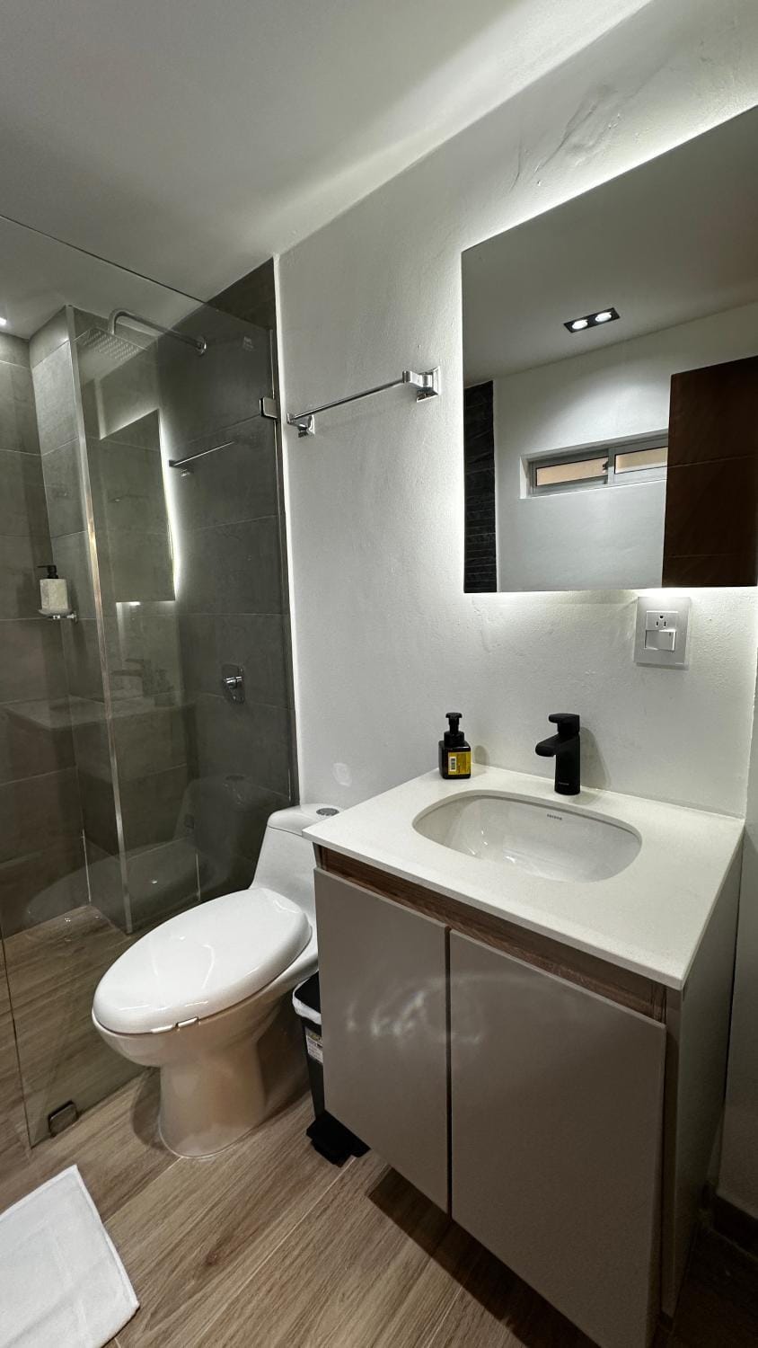 Shower, Bathroom, towels