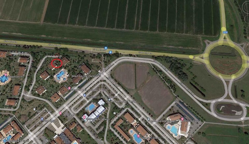 Property building, Bird's eye view, Summer