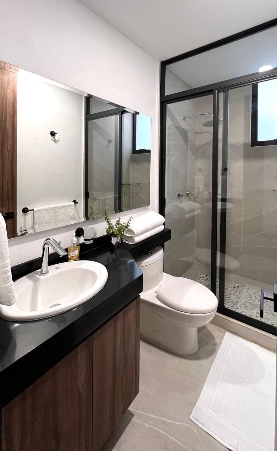 Shower, Toilet, Bathroom, towels