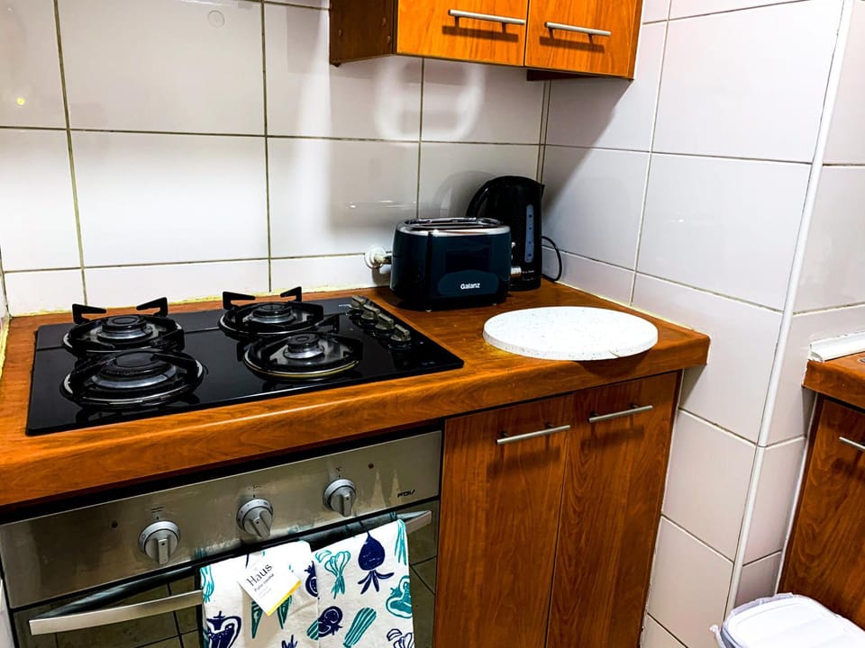 Kitchen or kitchenette, dishwasher, stove