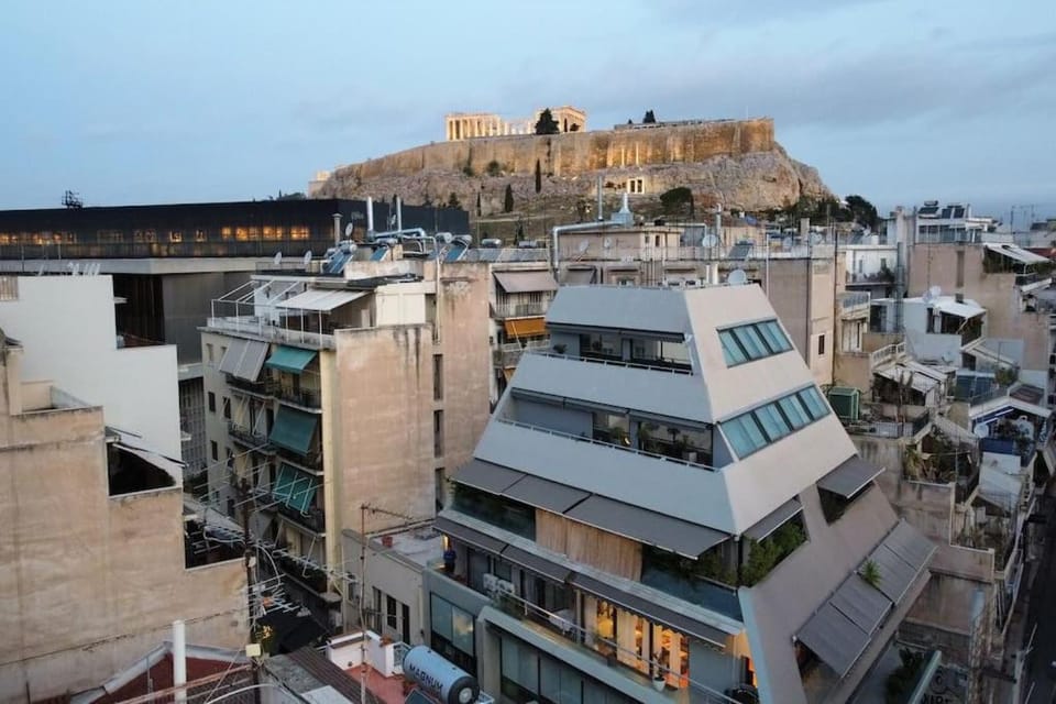 Modern Loft Build on Acropolis Ruins Apartment in Athens