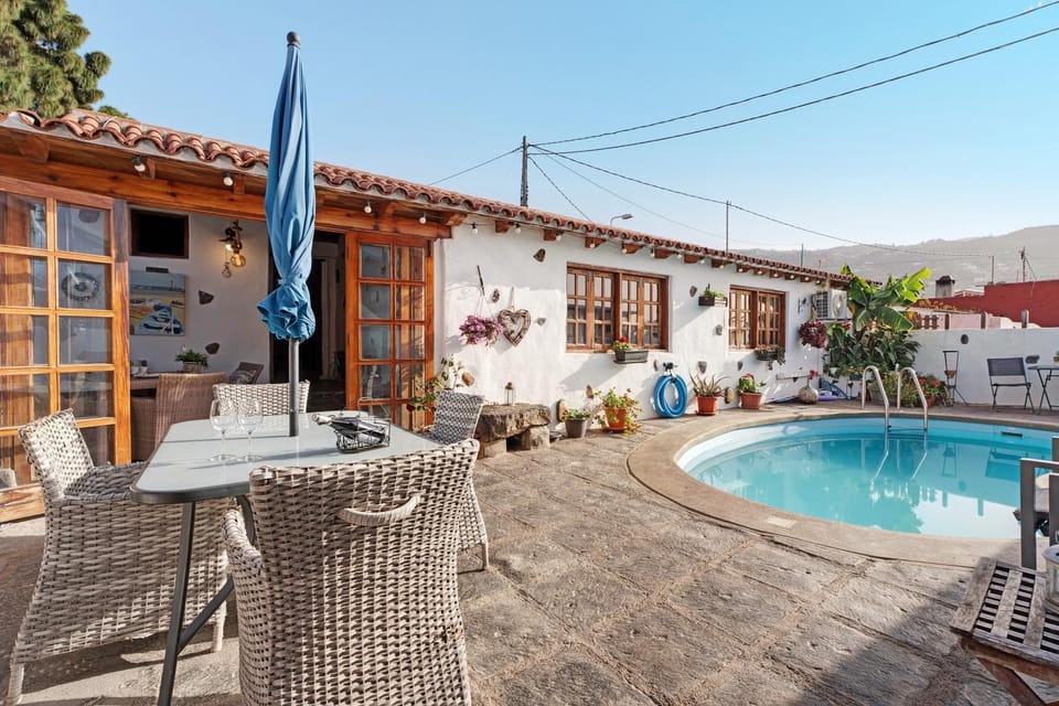 Property building, Living room, Swimming pool