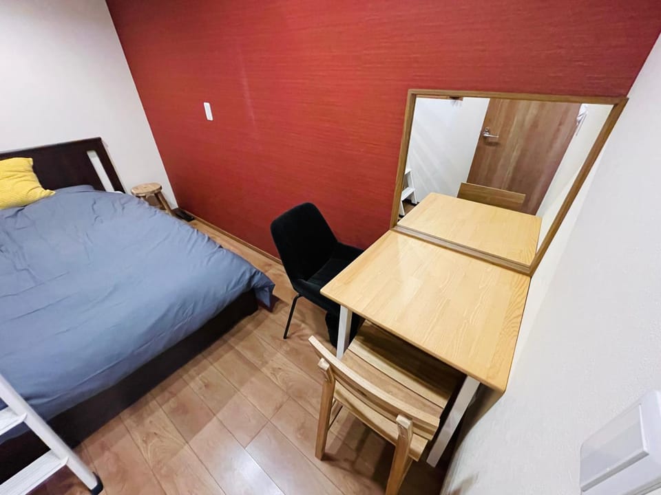 Bed, Photo of the whole room, Bedroom, hair dresser