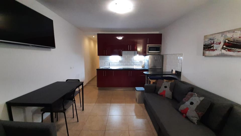 Kitchen or kitchenette, Living room, Dining area