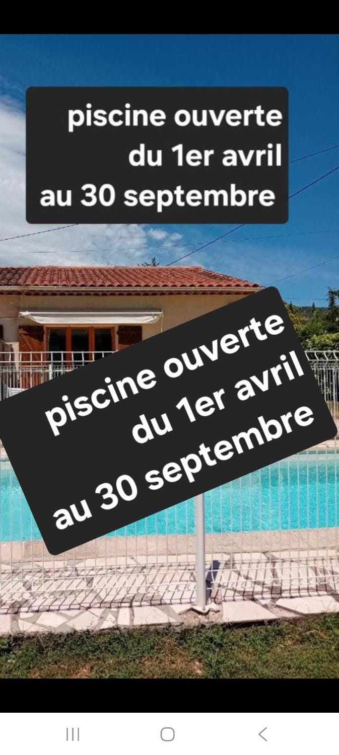 maison mitoyenne avec piscine Un moment chez Diane House in Grasse