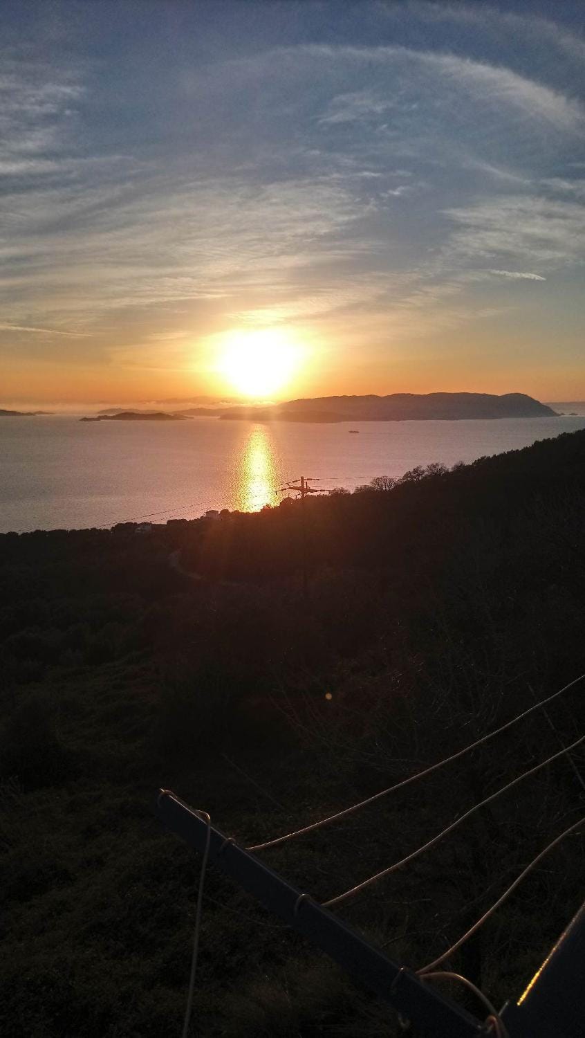 Natural landscape, Sea view, Sunset