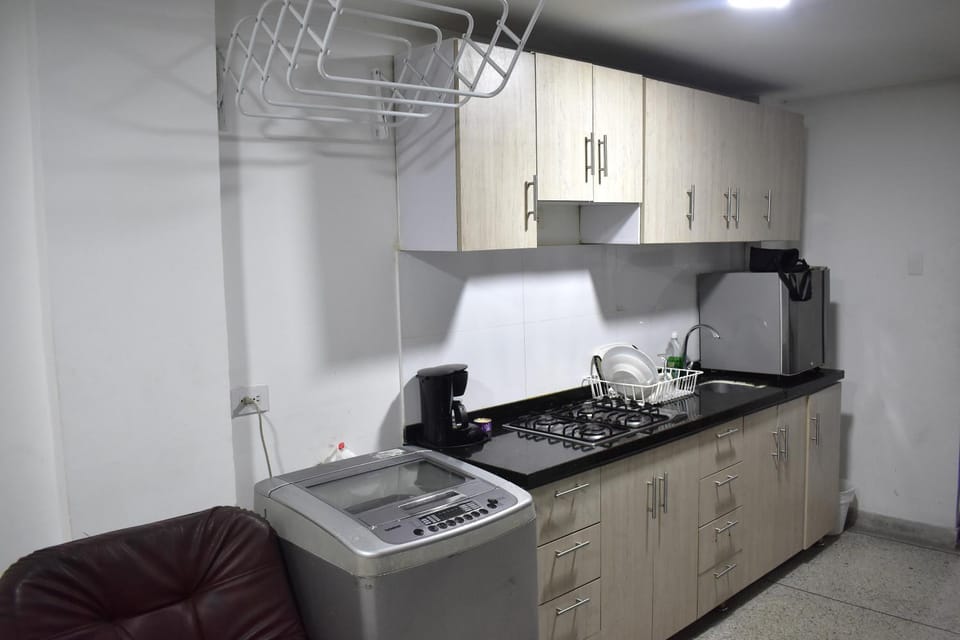 Kitchen or kitchenette, dishwasher